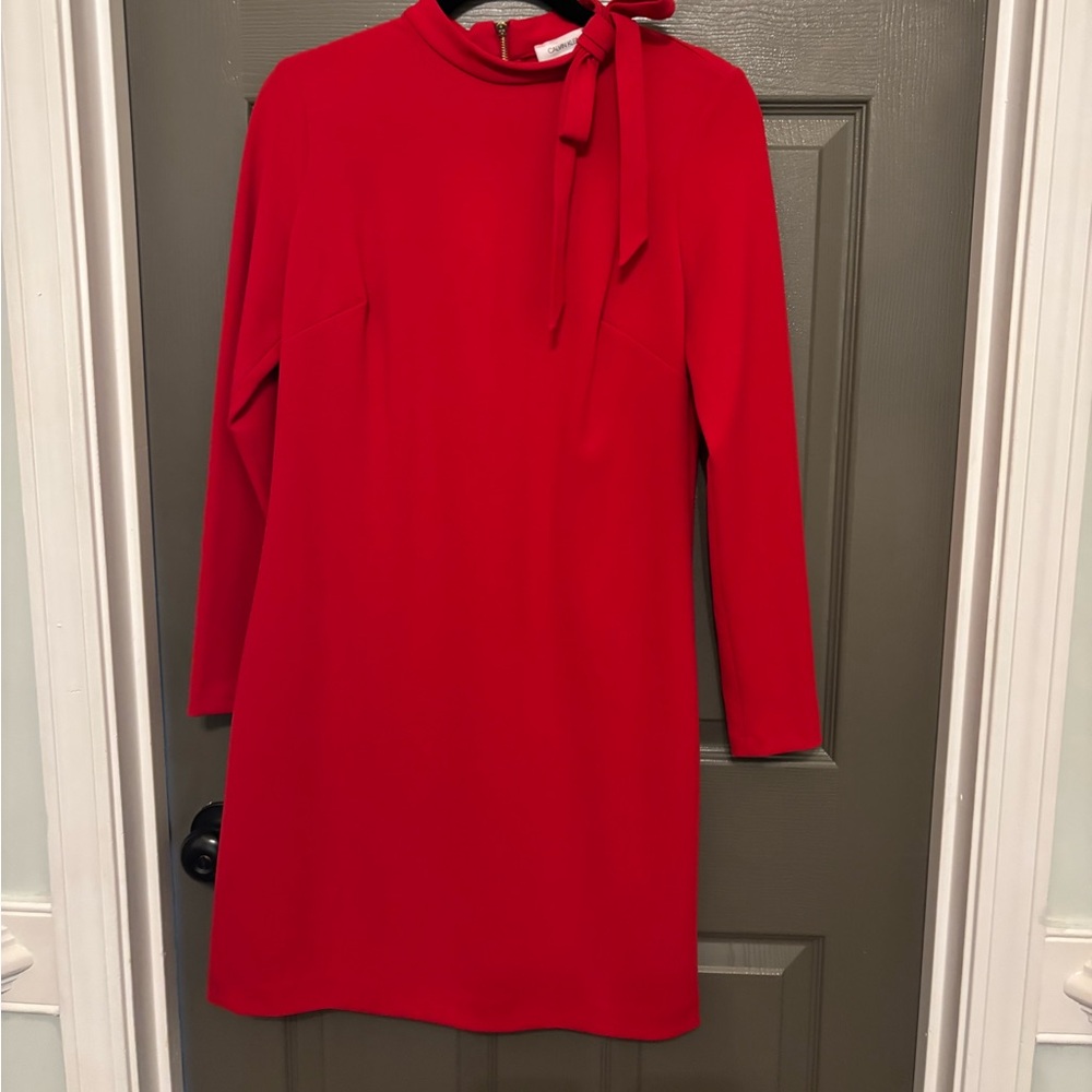 Red Calvin Klein dress size 8